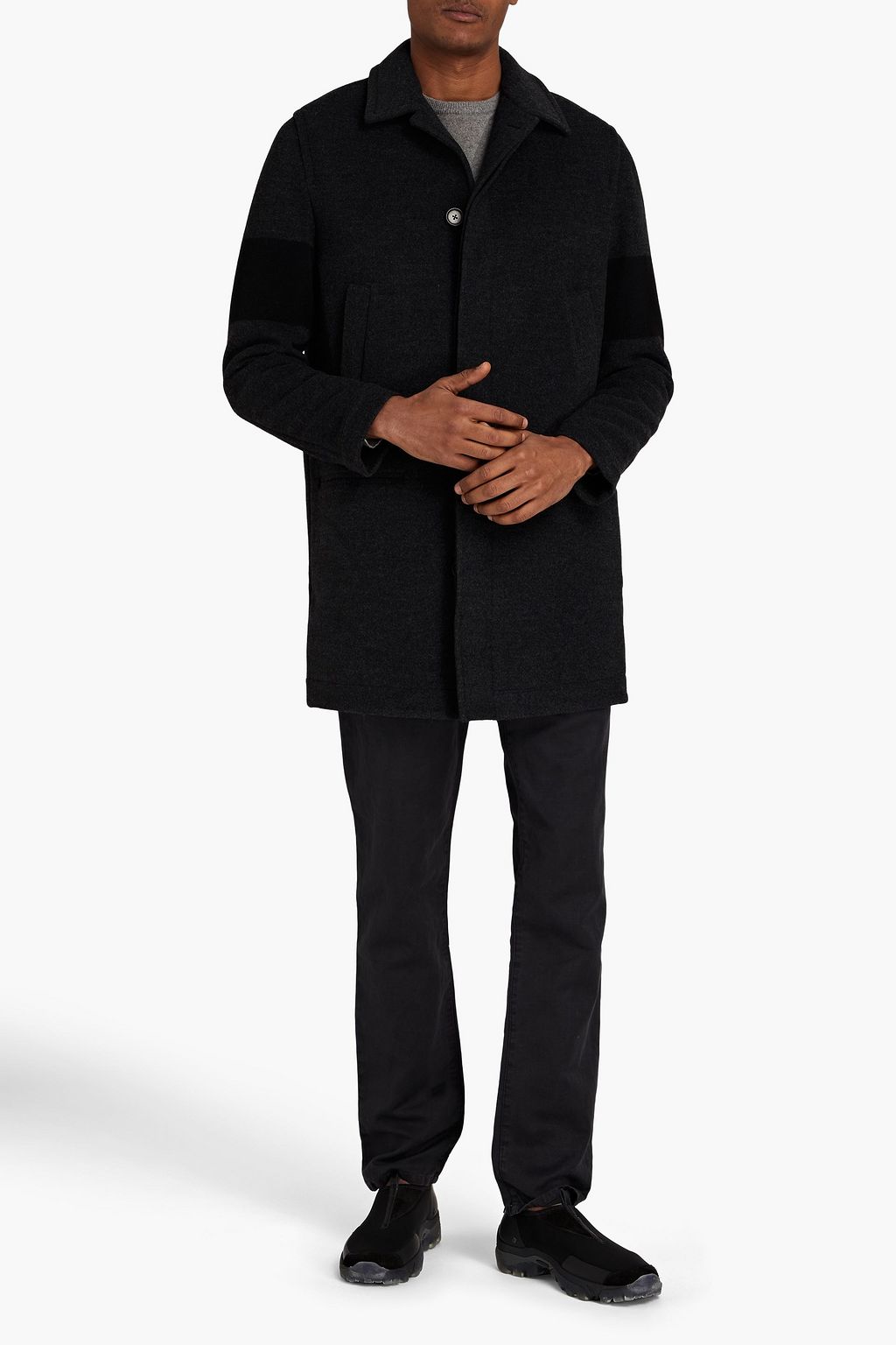 JAMES PERSE Mélange felt coat