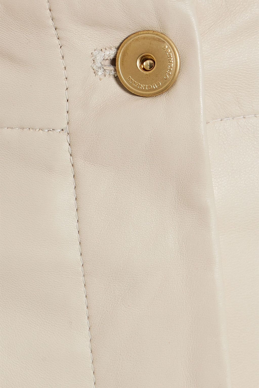 BRUNELLO CUCINELLI Leather midi skirt