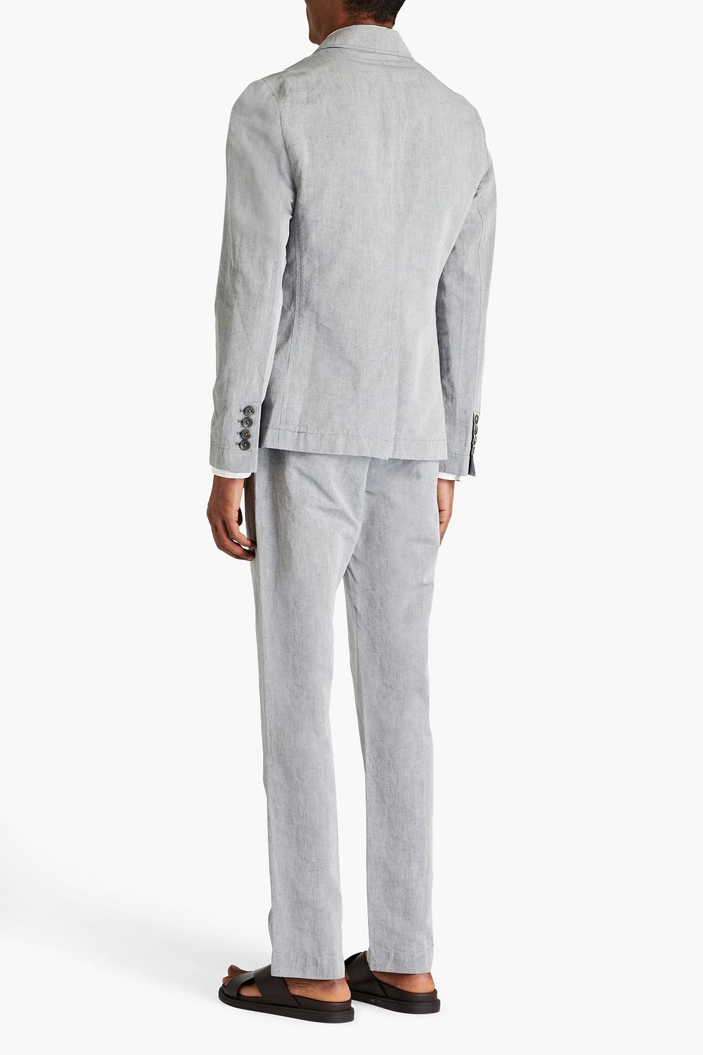 JAMES PERSE Linen and cotton-blend blazer