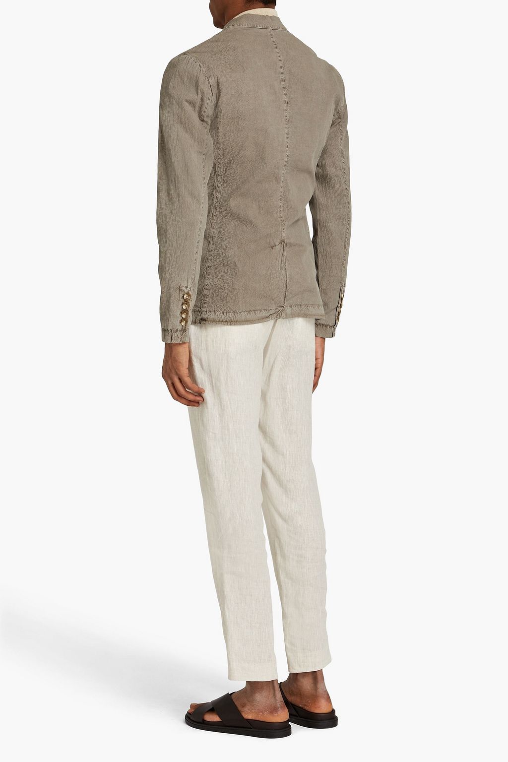 JAMES PERSE Blazer aus Seersucker aus einer Baumwollmischung