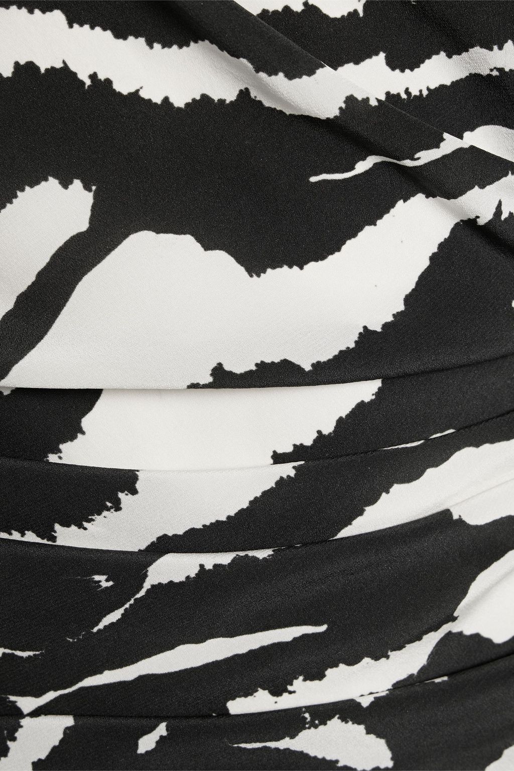 ISABEL MARANT Fantine ruched zebra-print silk-blend crepe de chine blouse