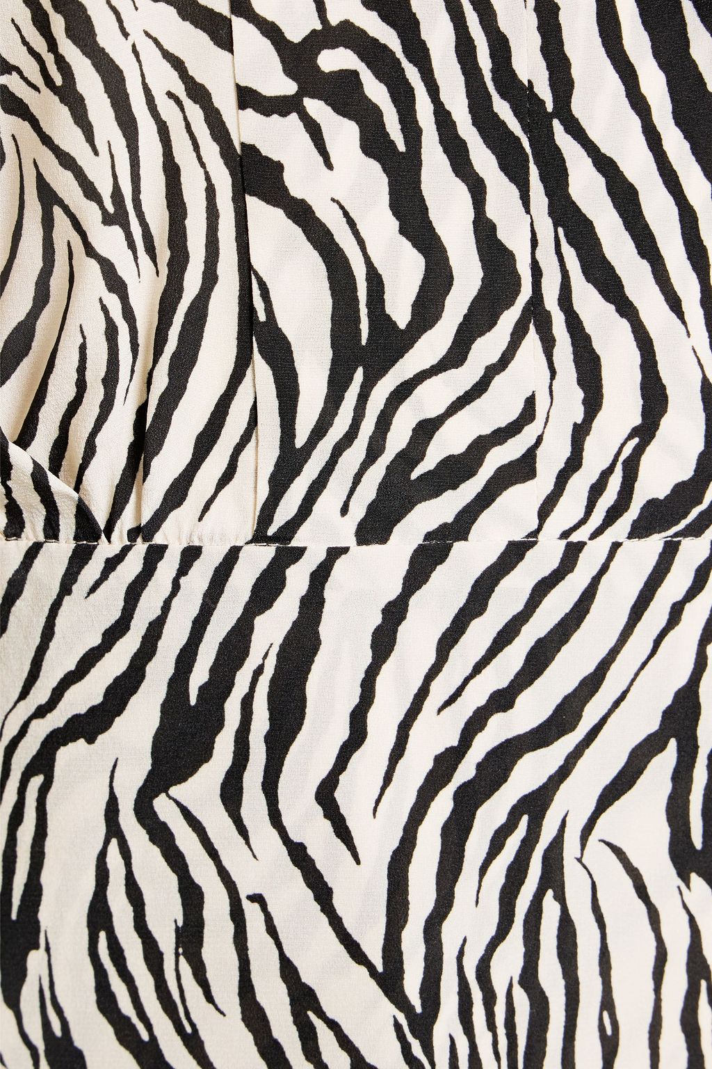 ISABEL MARANT Zarga pleated zebra-print silk-blend crepe de chine blouse