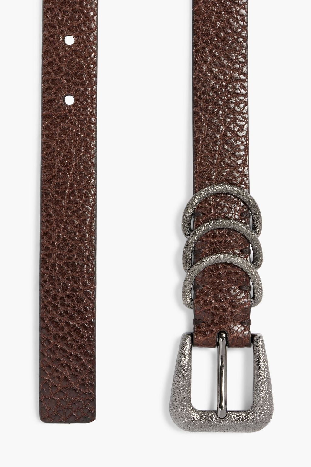 BRUNELLO CUCINELLI Pebbled- leather belt