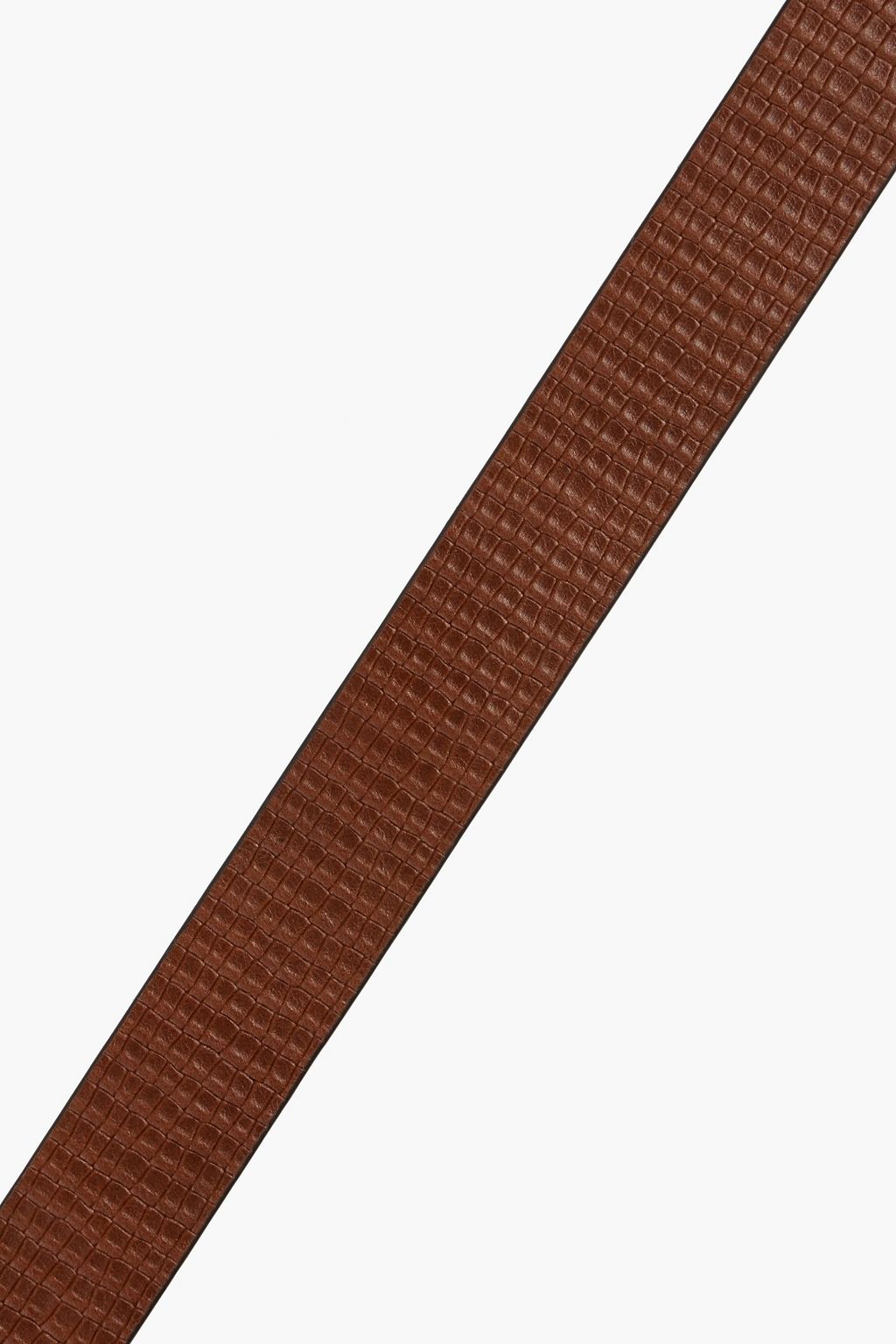 BRUNELLO CUCINELLI Bead-embellished lizard-effect leather belt