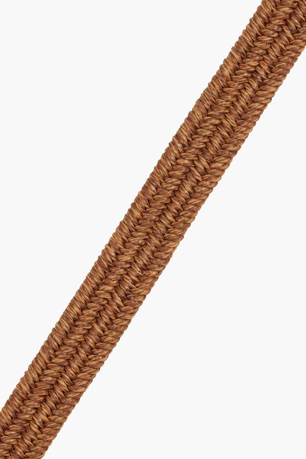 BRUNELLO CUCINELLI Bead-embellished faux raffia belt