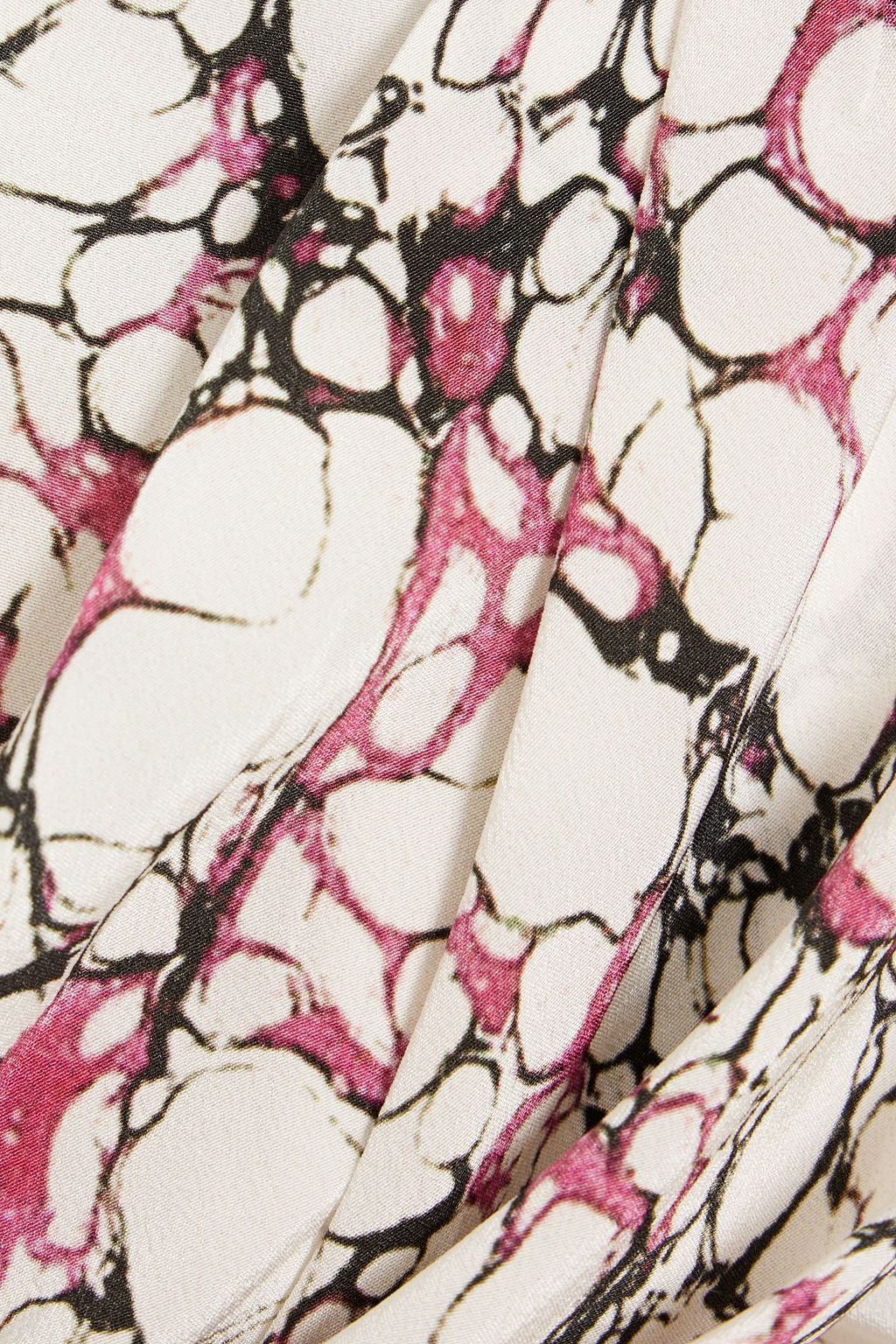 ISABEL MARANT Ixori draped printed silk crepe de chine mini skirt