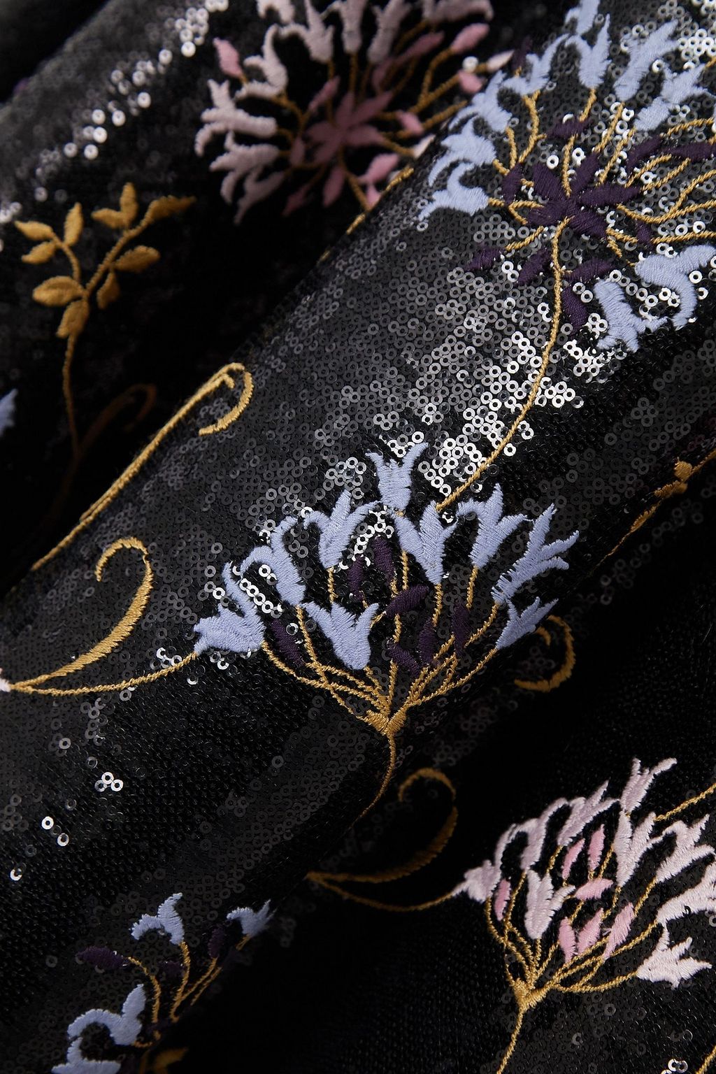 GIAMBATTISTA VALLI Embroidered sequined tulle midi dress