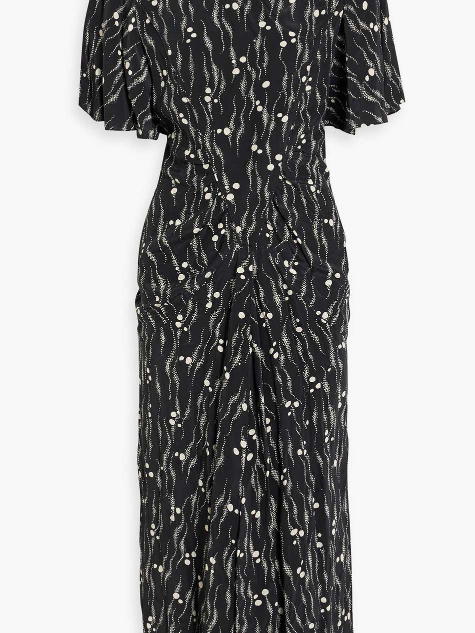 berwick printed silk crepe de chine midi dress