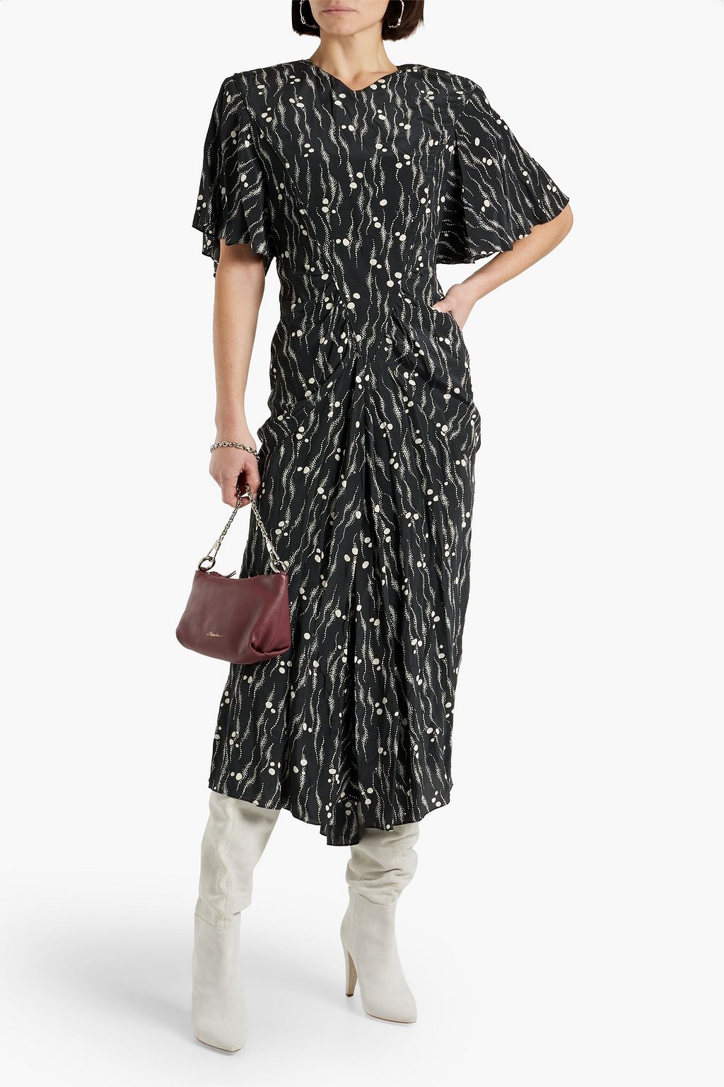 ISABEL MARANT Berwick printed silk crepe de chine midi dress