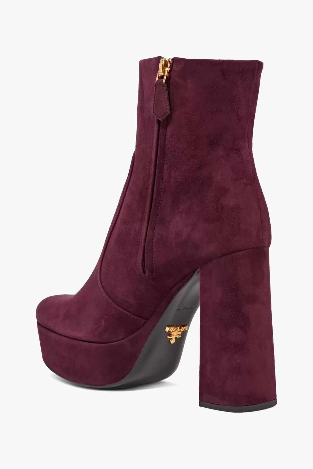 PRADA Suede platform ankle boots