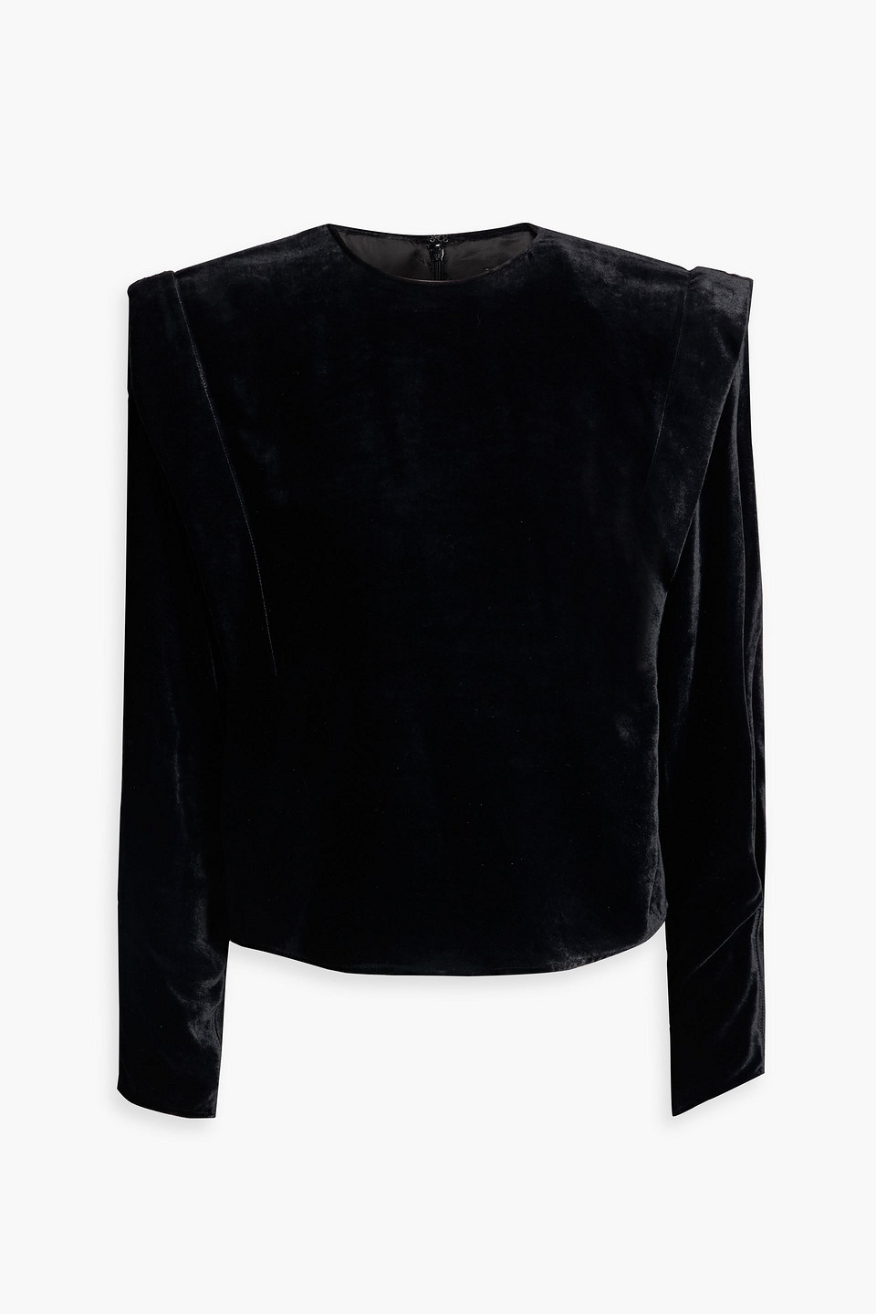 Isabel Marant Gabazola Velvet Top In Black