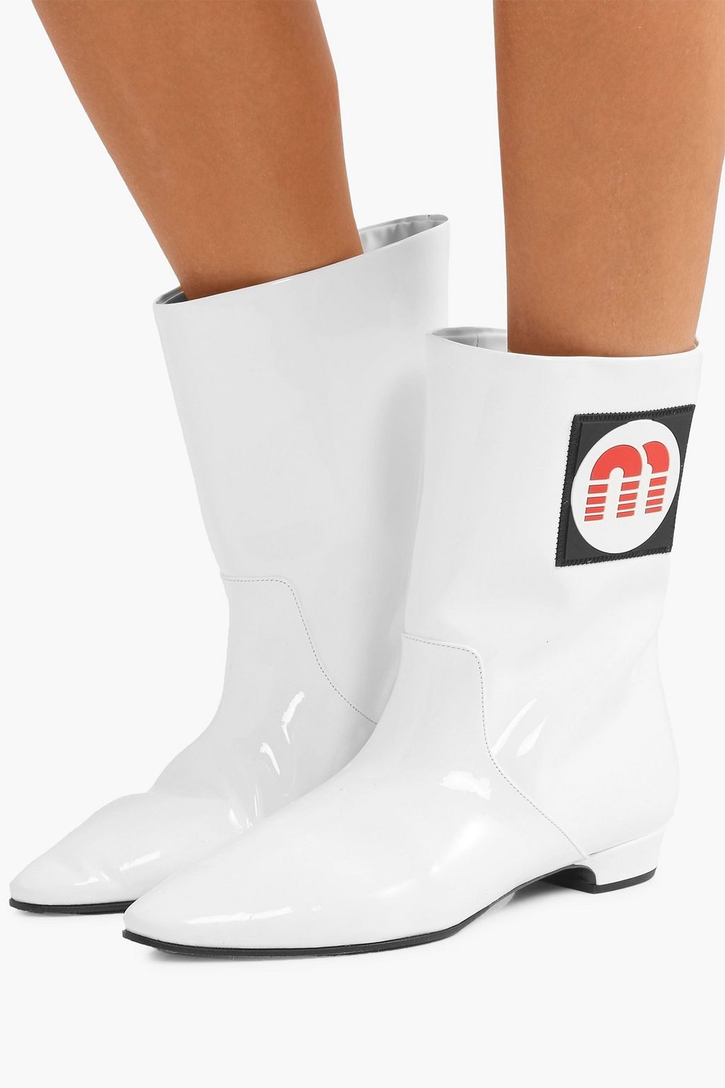 miu miu patent leather boots