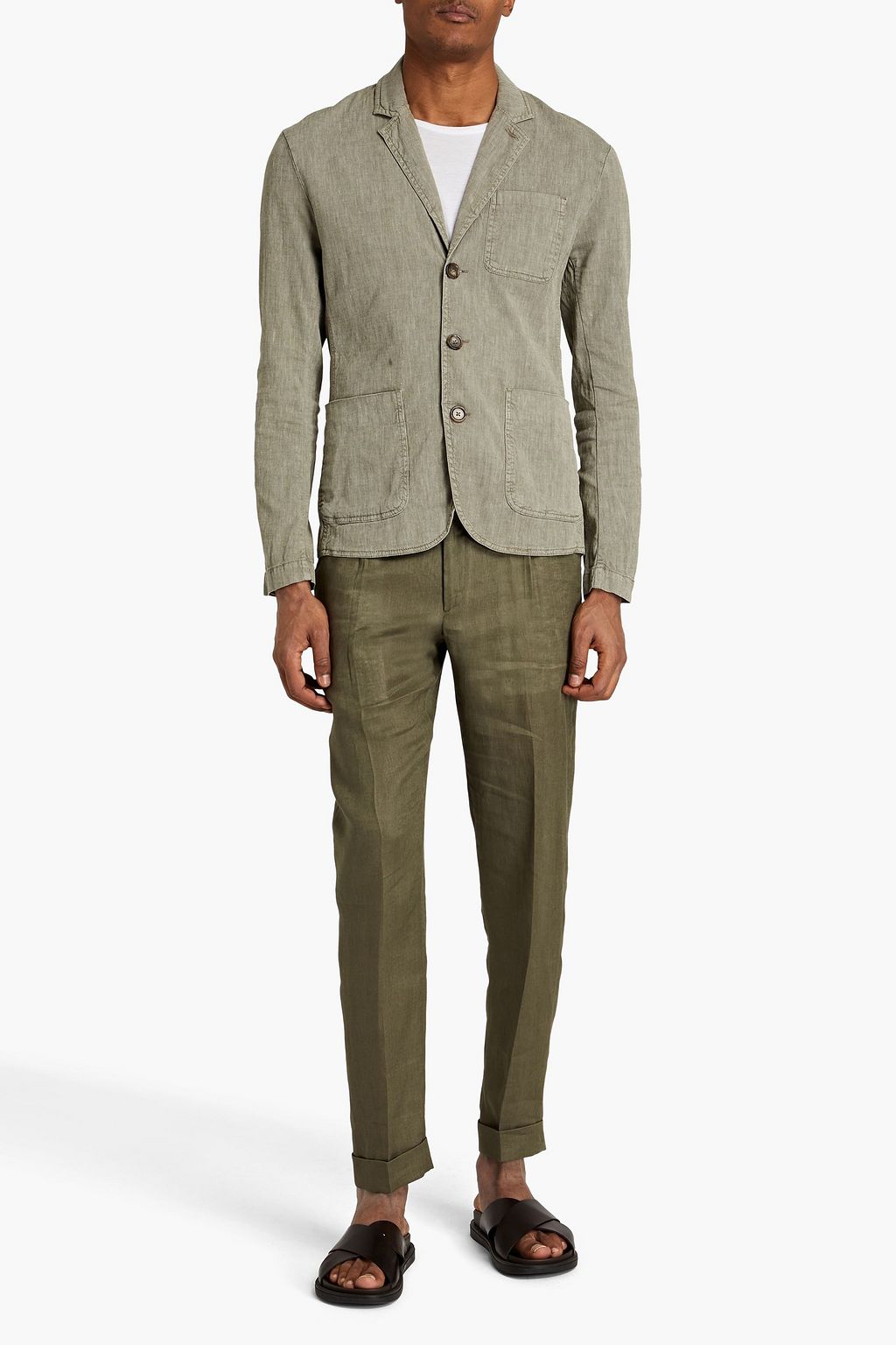 JAMES PERSE Cotton-blend canvas blazer