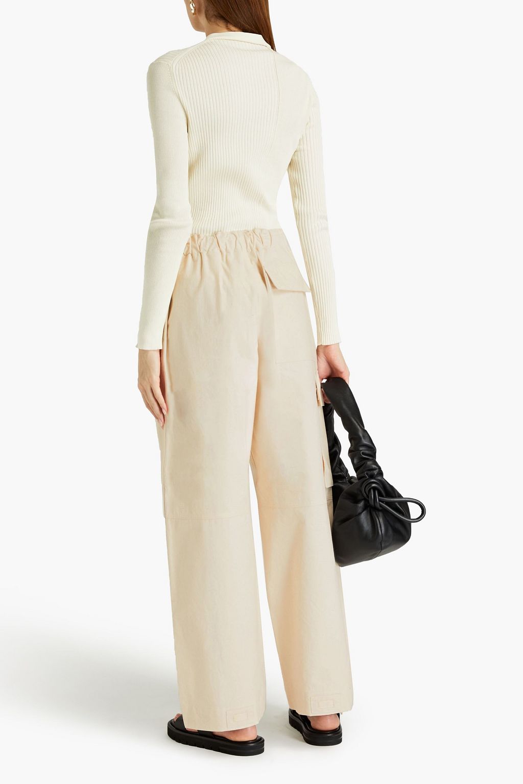JIL SANDER Cotton cotton-canvas wide-leg pants