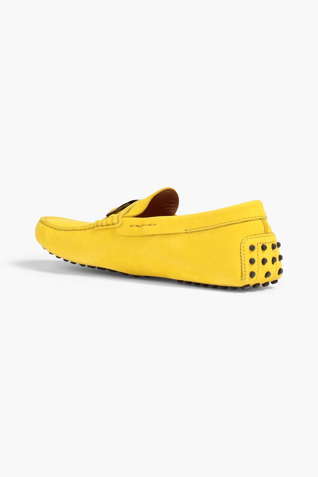 TOD'S Embellished nubuck driving shoes