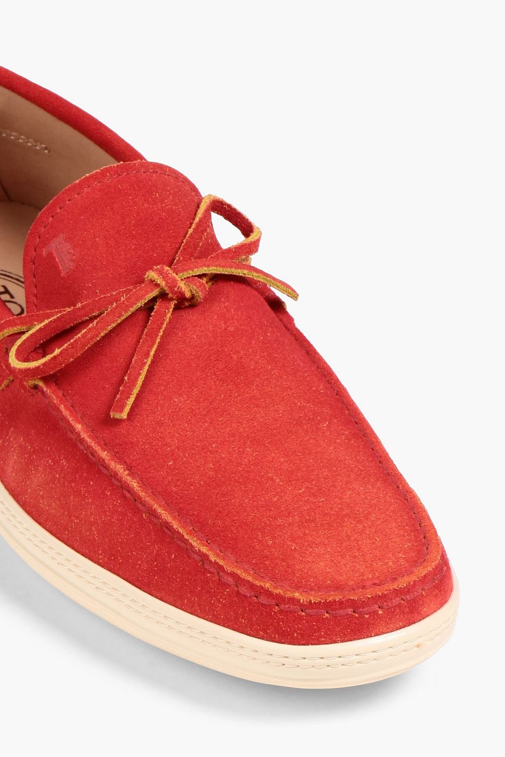 TOD'S Brushed suede boat shoes