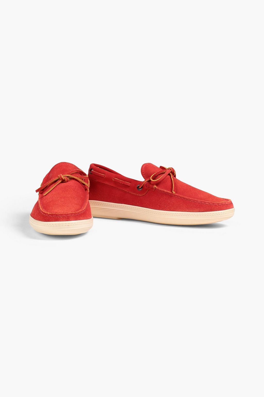 TOD'S Brushed suede boat shoes