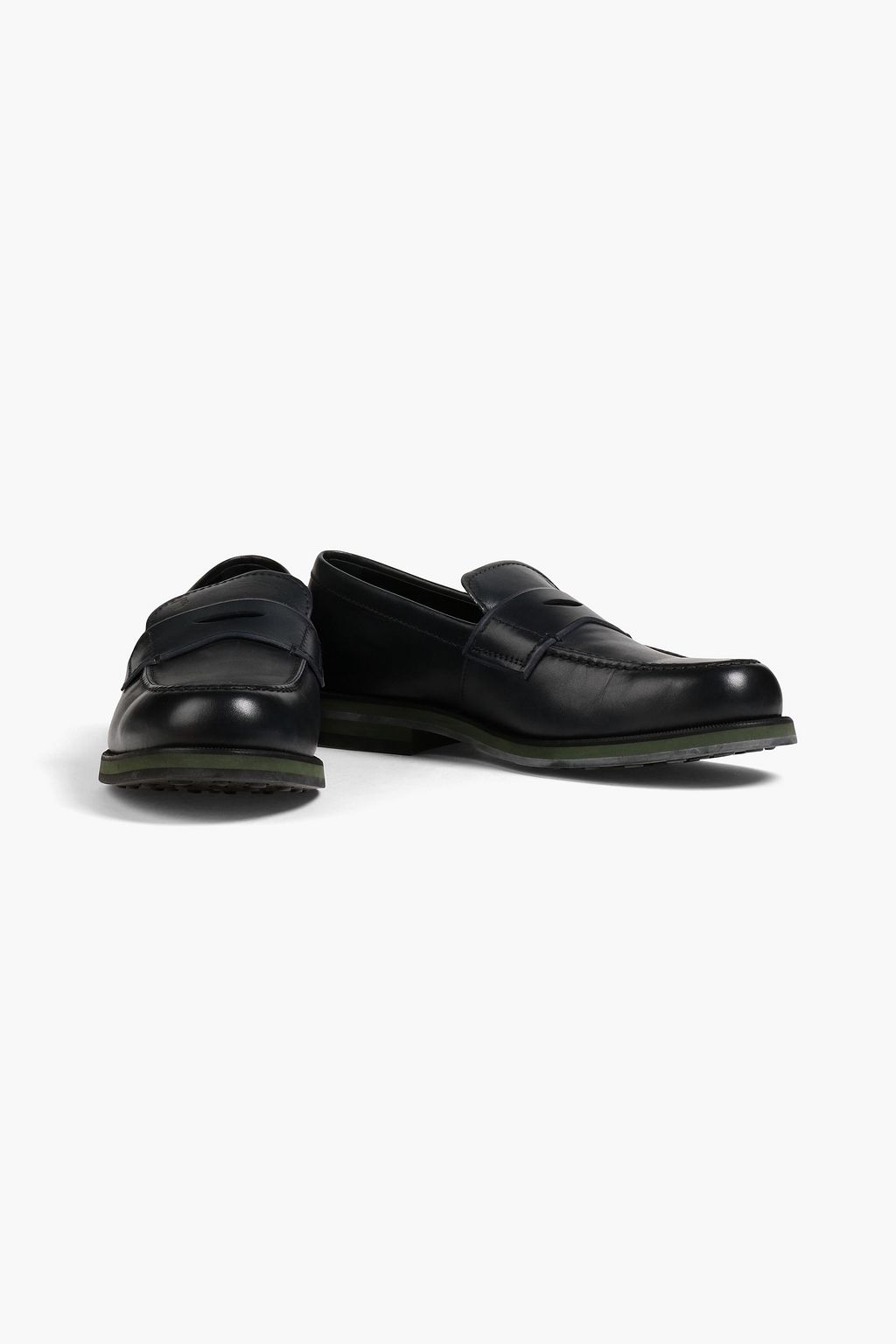 TOD'S Leather penny loafers