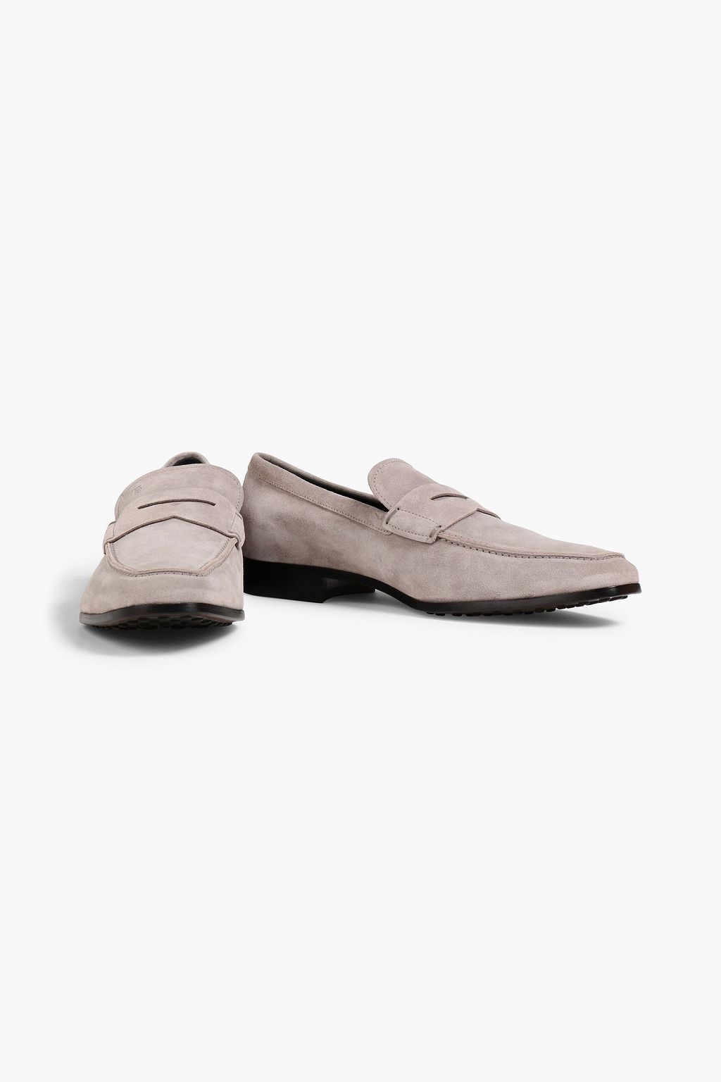 TOD'S Suede penny loafers