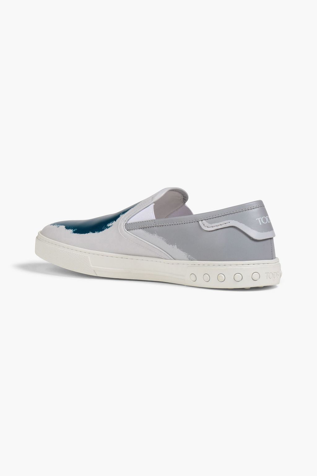 TOD'S Printed leather slip-on sneakers