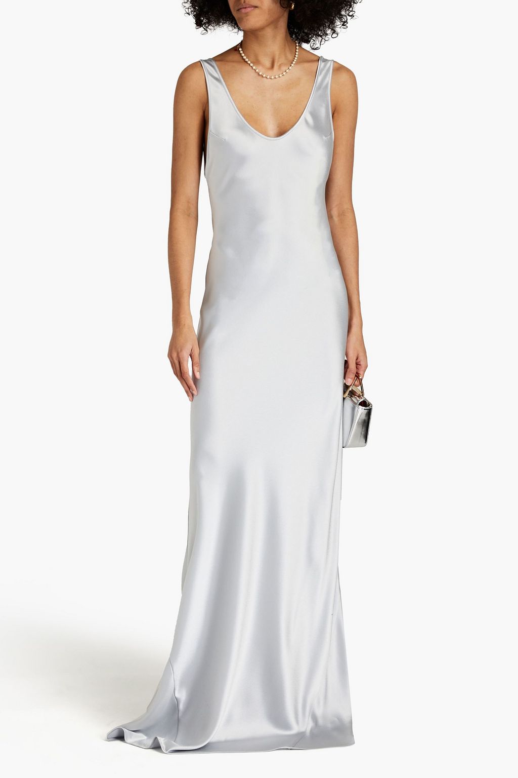 GALVAN LONDON Valletta satin gown THE