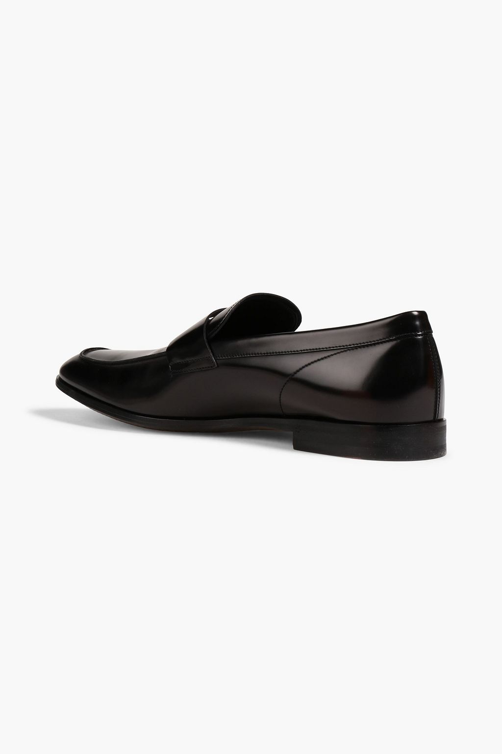 TOD'S Polished leather penny loafers
