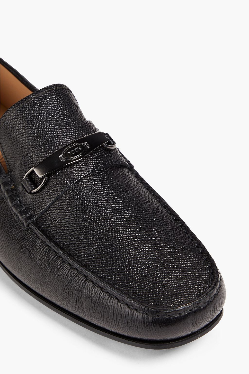 TOD'S Logo-appliquéd leather driving shoes