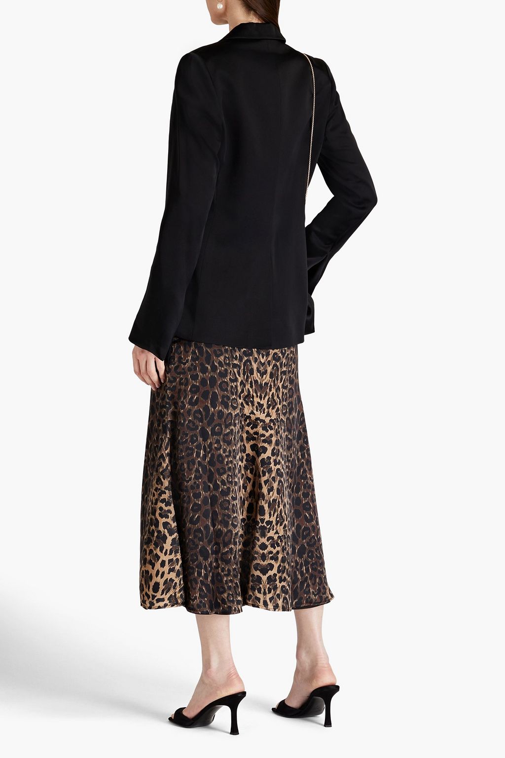 GALVAN  LONDON Satin-crepe blazer
