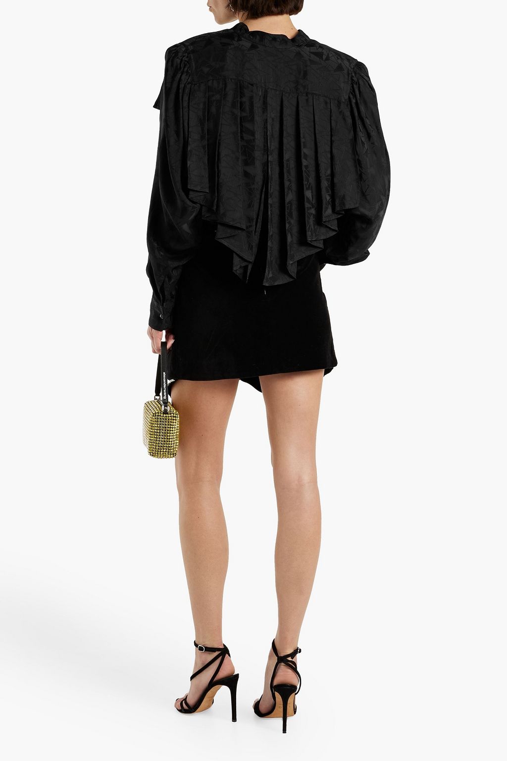 ISABEL MARANT Vapia satin-jacquard shirt