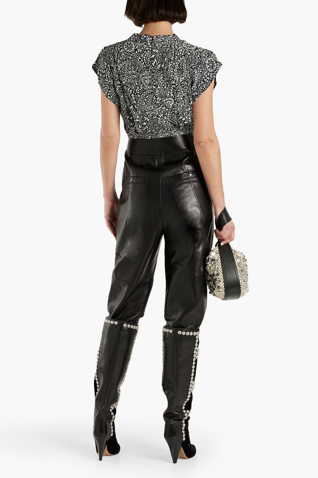 ISABEL MARANT Brinlya printed silk top