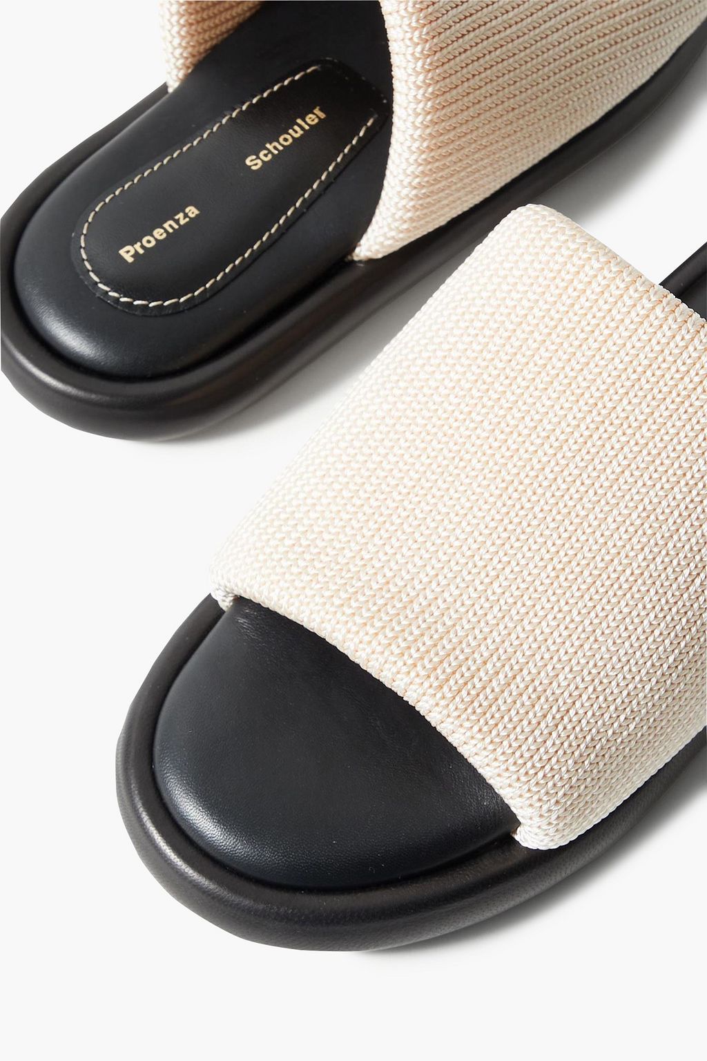 PROENZA SCHOULER 파이프 스트레치 니트 슬라이드 샌들