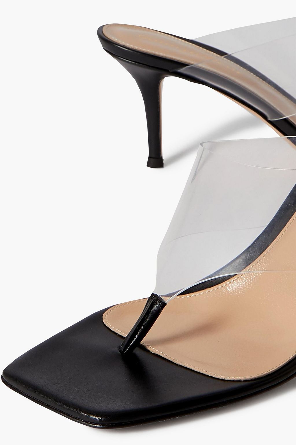 GIANVITO ROSSI 70 leather and PVC sandals