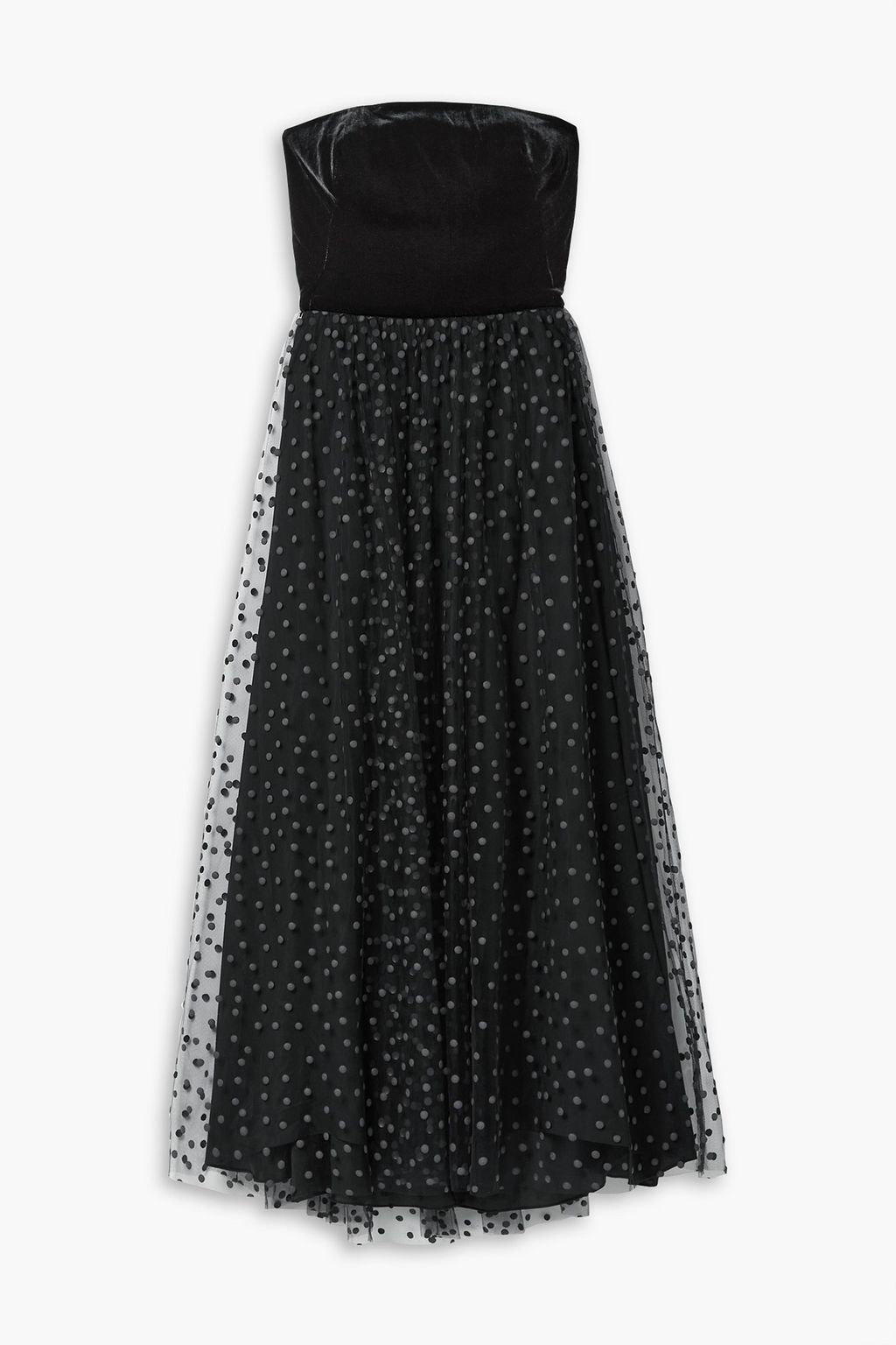 Velvet tulle discount midi dress
