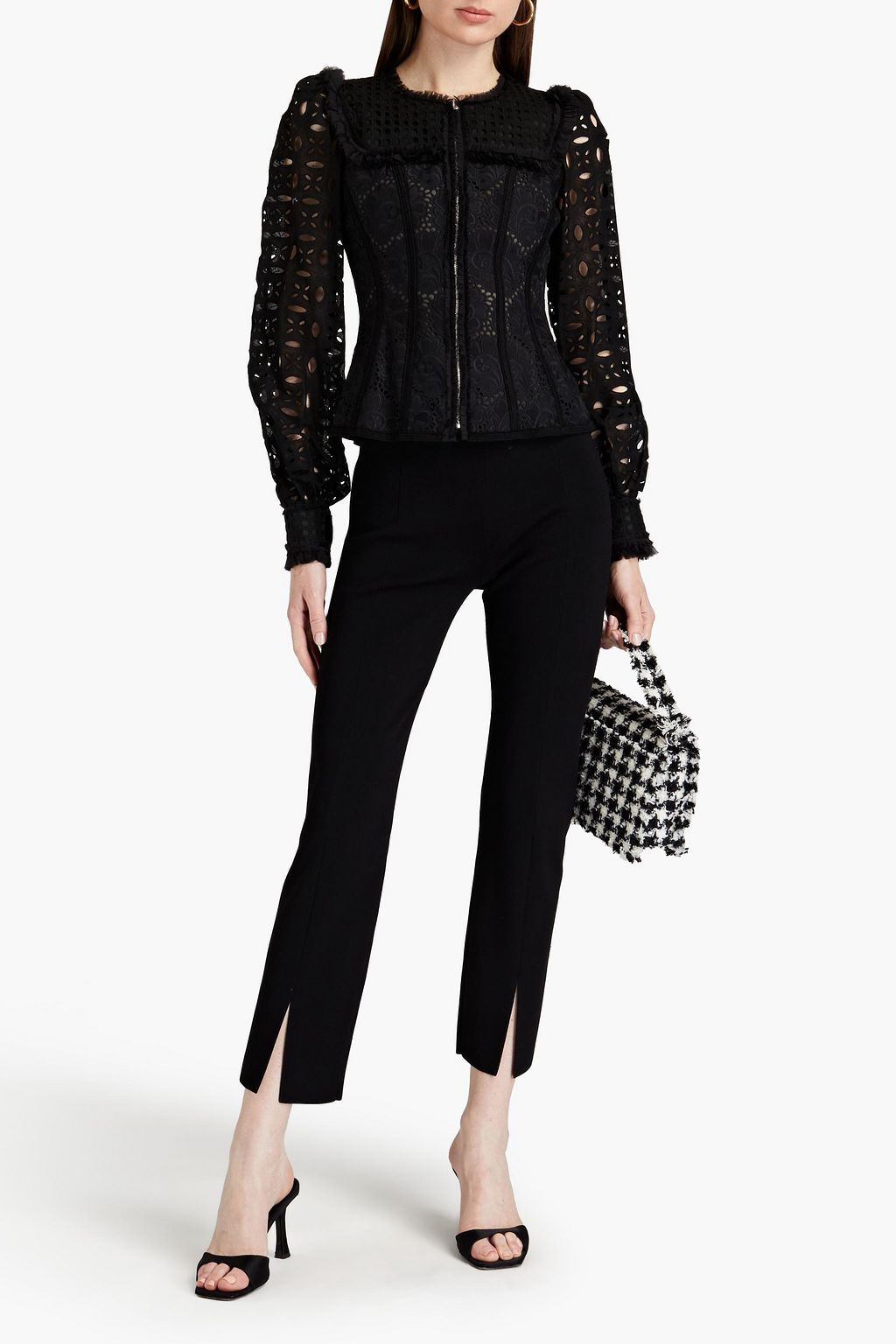 ANDREW GN Broderie anglaise cotton jacket