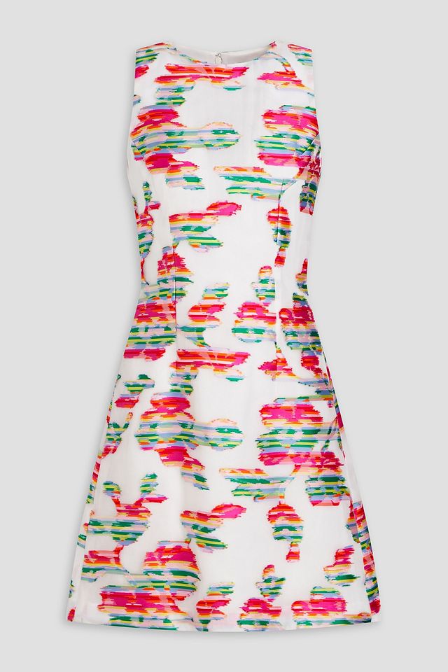 Fil coupé organza mini dress