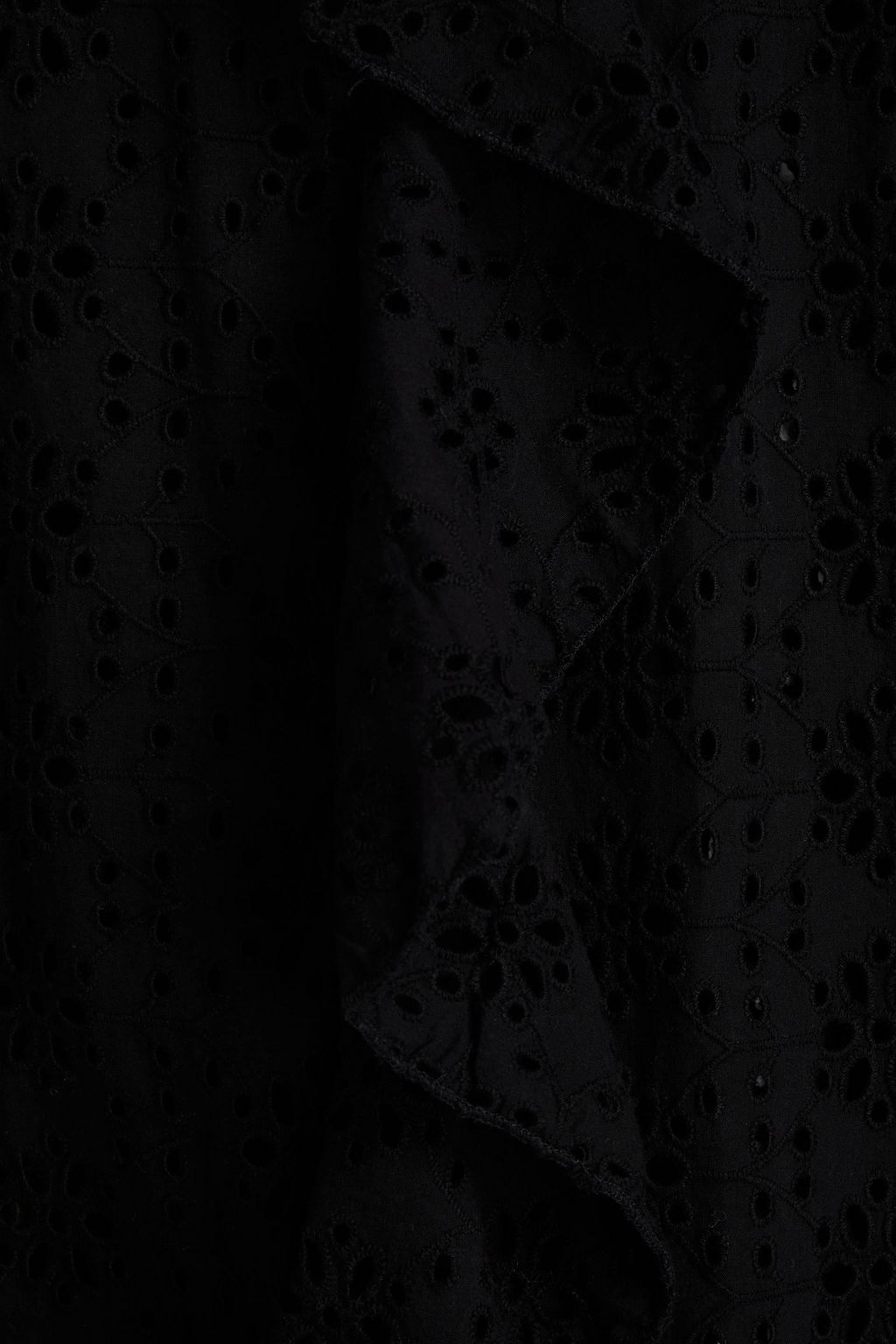 MELISSA ODABASH Brianna ruffled broderie anglaise cotton kaftan