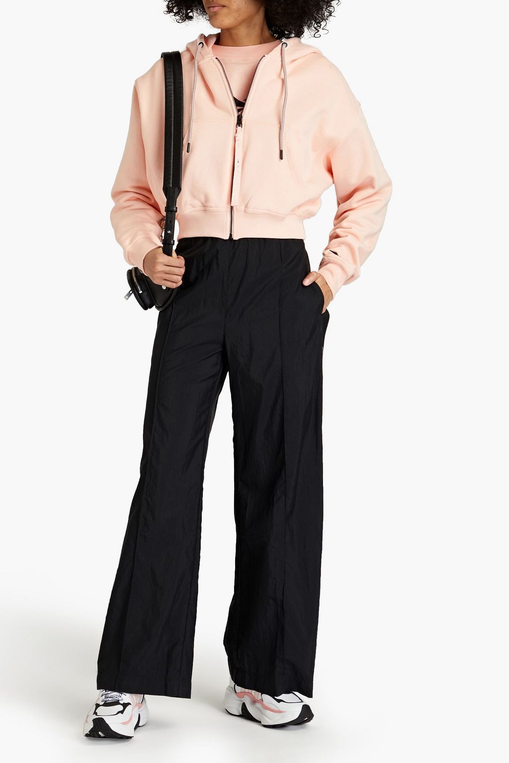 REEBOK X VICTORIA BECKHAM French cotton-terry zip-up hoodie