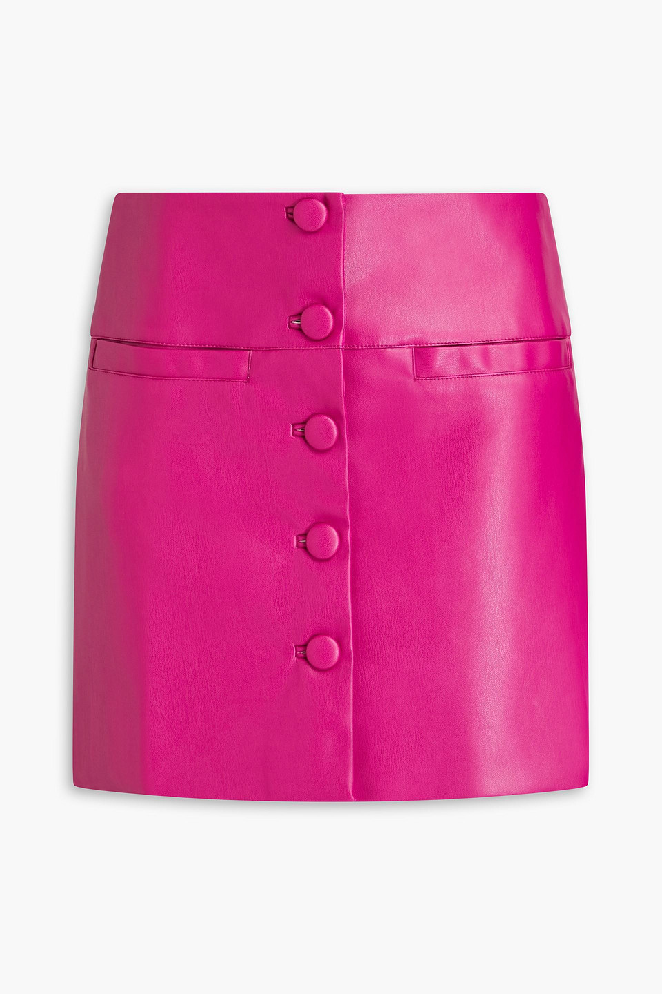 Proenza Schouler Faux Leather Mini Skirt In Magenta