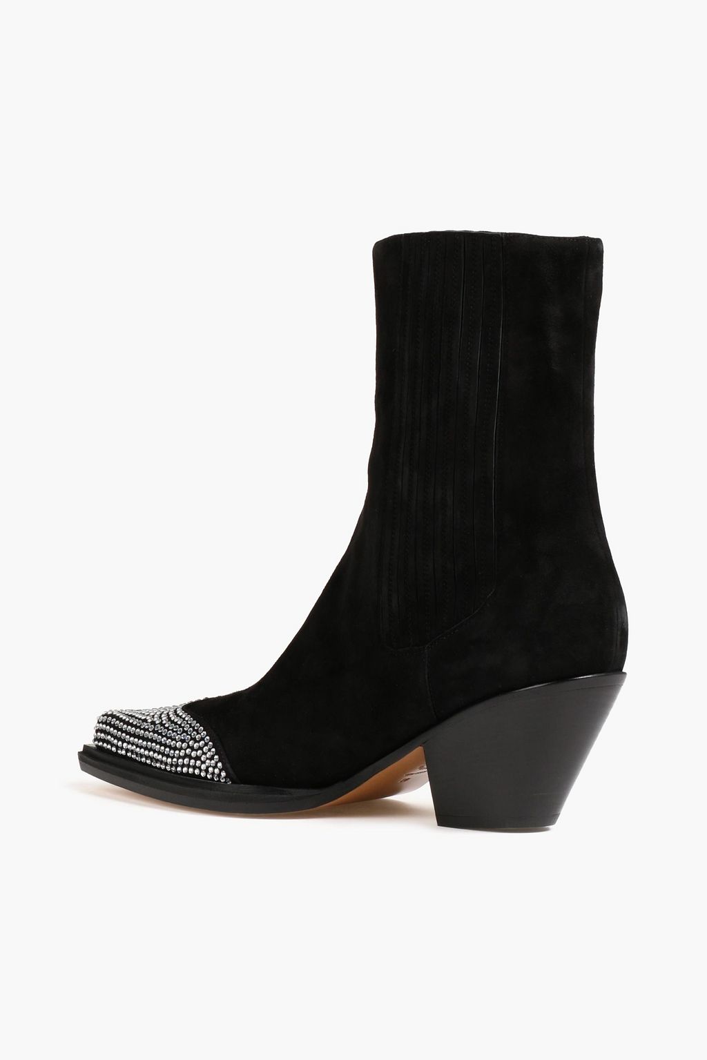 ALEXANDRE VAUTHIER Tarantino 55 crystal-embellished suede ankle boots
