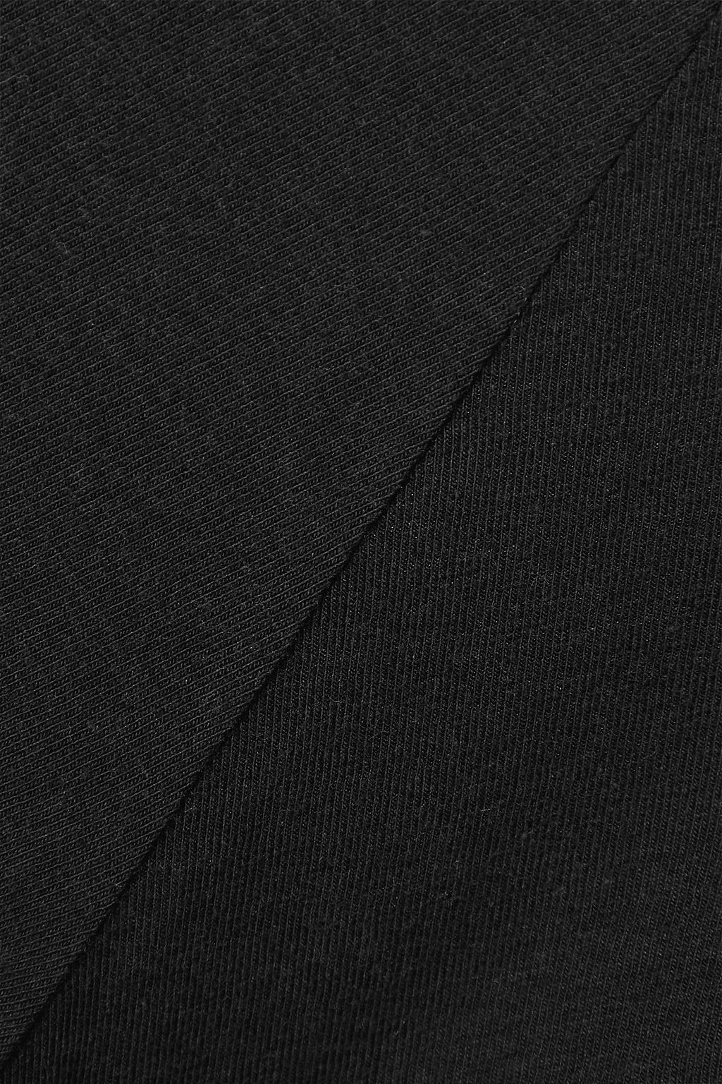 SKIN Antheia reversible cropped stretch Pima cotton-jersey top