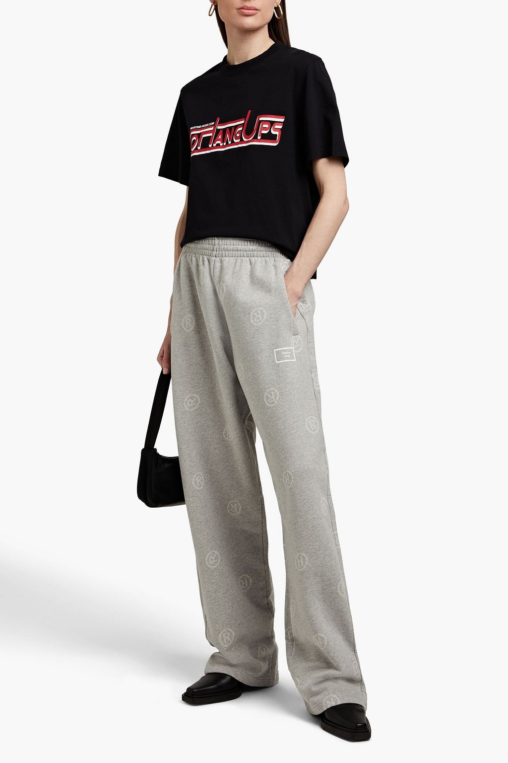 MARTINE ROSE Printed cotton-jersey T-shirt