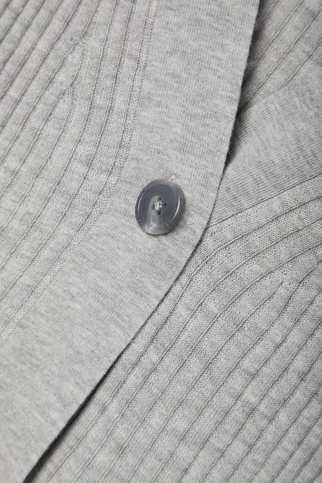 SKIN Wayde ribbed cotton-blend cardigan