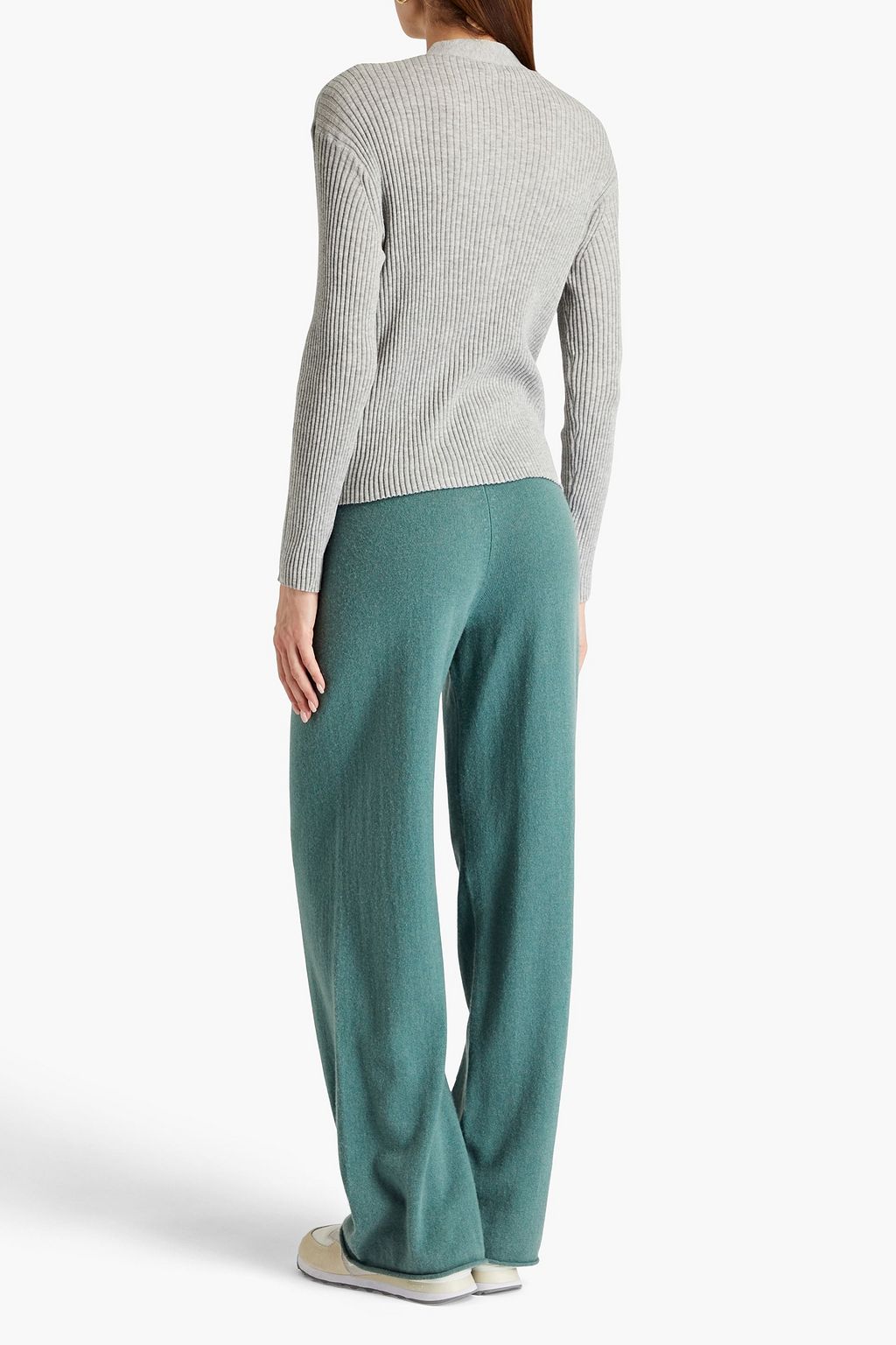 SKIN Wayde ribbed cotton-blend cardigan