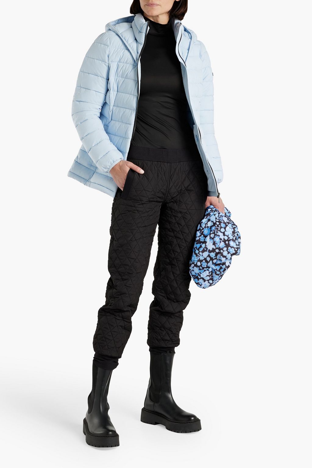 DKNY Kapuzenjacke aus gestepptem Shell