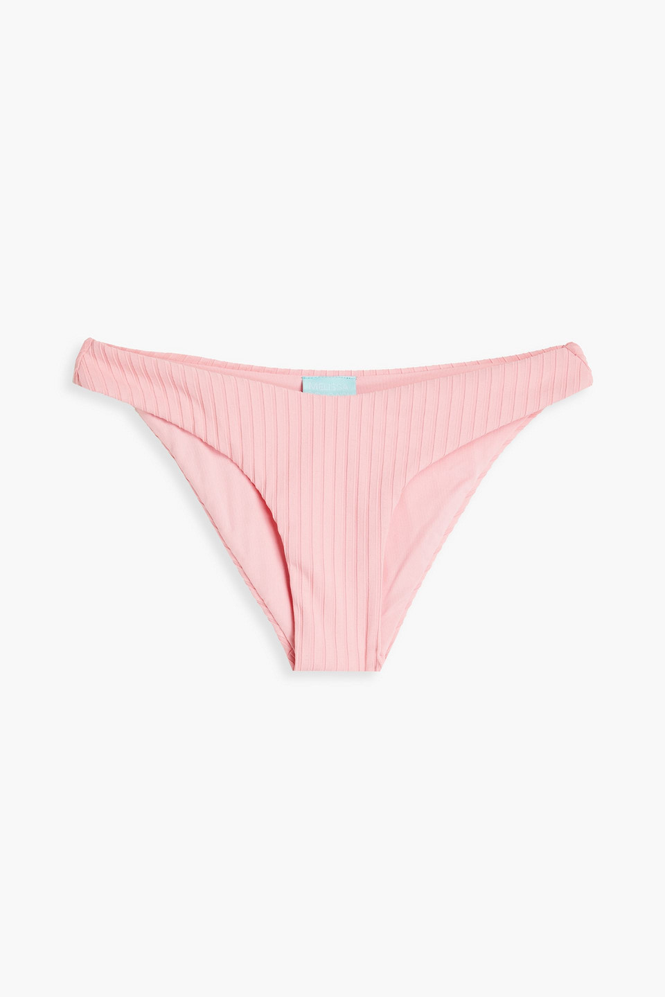 Melissa Odabash Ribbed Low-rise Bikini Briefs In Baby Pink