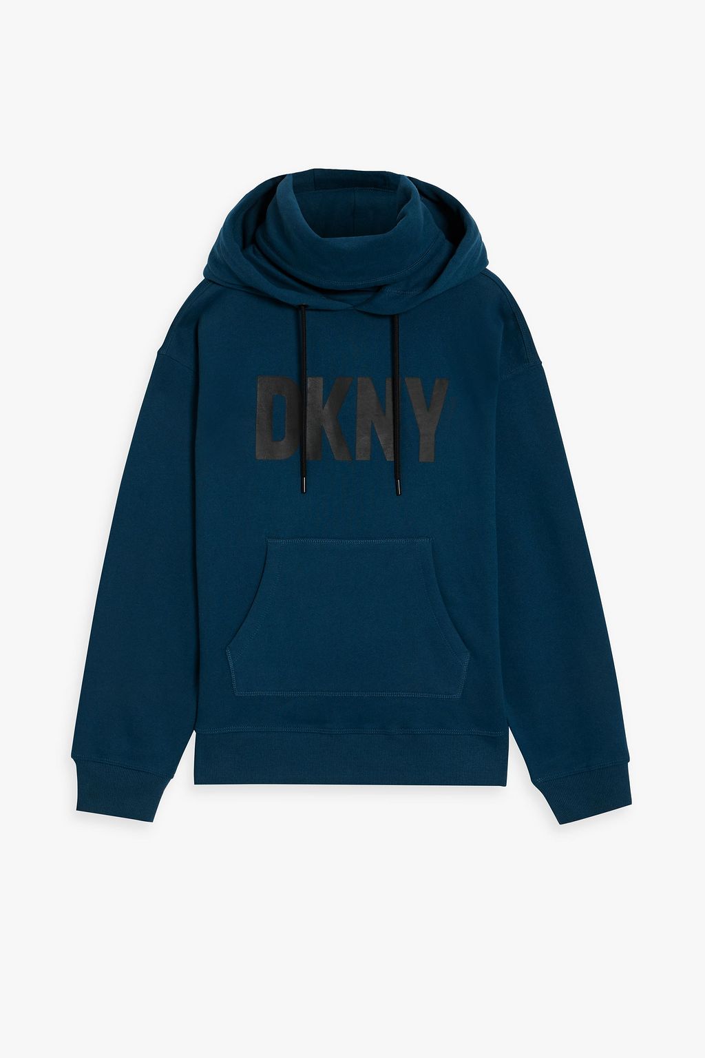 DKNY Printed cotton-blend fleece hoodie | Sale up to 70% off | THE OUTNET