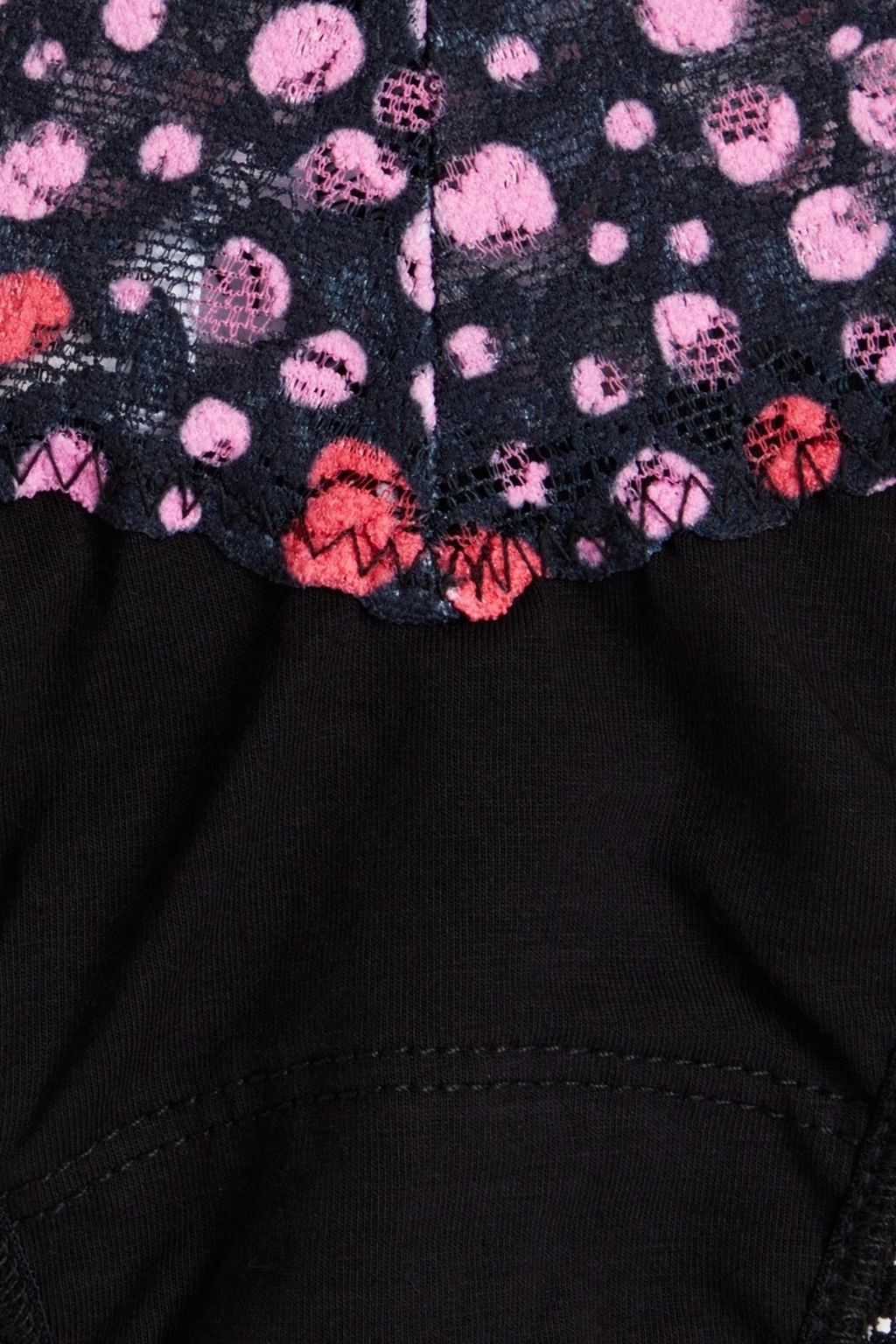 HANKY PANKY Printed Supima cotton-jersey and stretch-lace thong