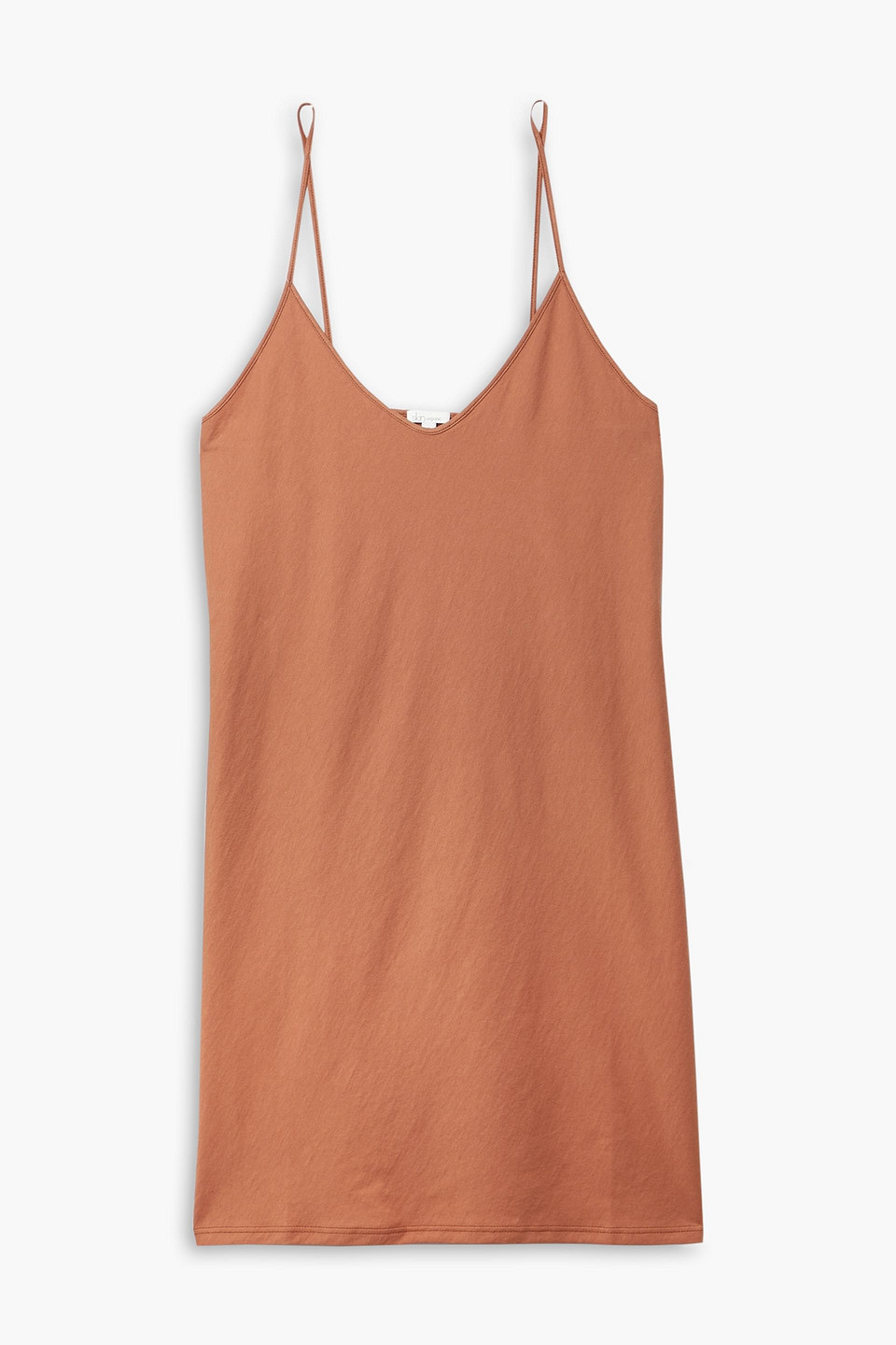 Skin Organic Pima Cotton-jersey Nightdress In Orange