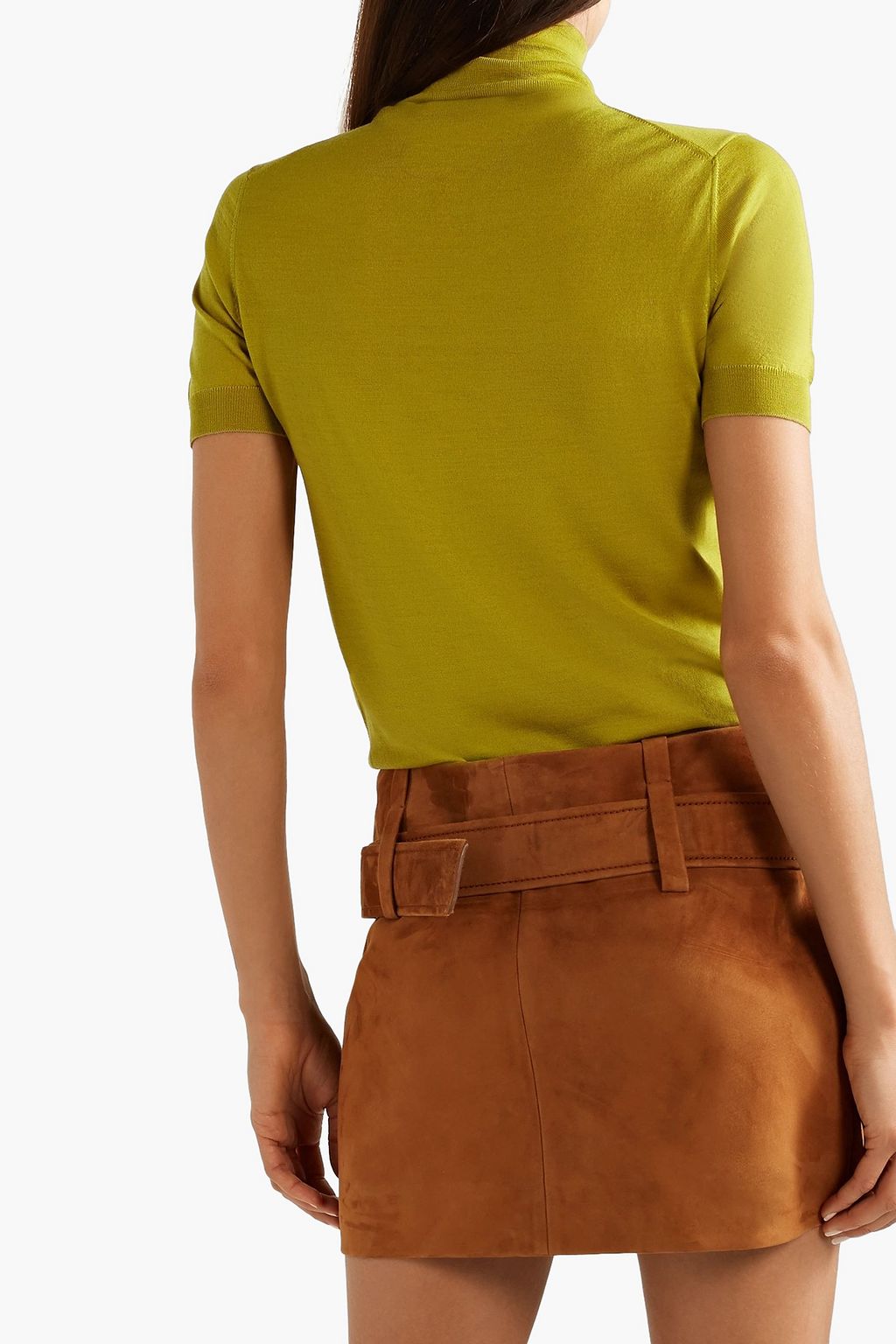 PRADA Intarsia wool turtleneck sweater