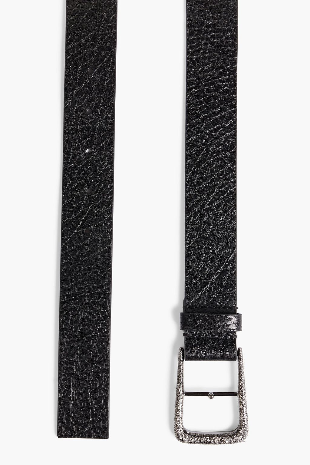 BRUNELLO CUCINELLI Pebbled-leather belt